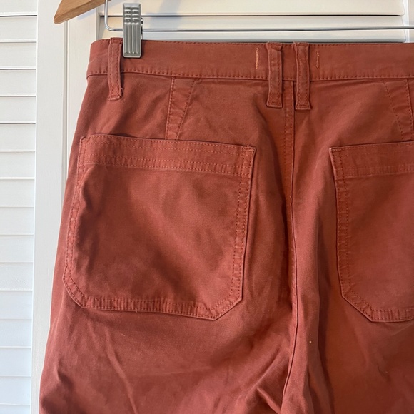 Madewell Stovepipe Fatigue Pants in Rust, Size 27 - Picture 3 of 6